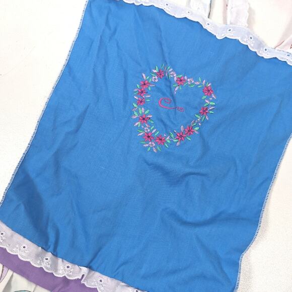 Vintage Apron Girls Size 14-16 Ballerina Monogram 'C' - Picture 2 of 8